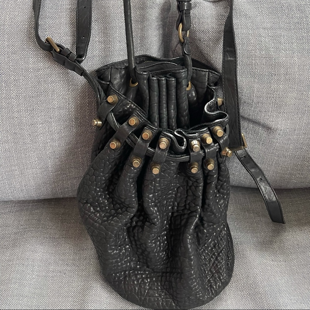 Alexander Wang Black Leather Bucket Bag